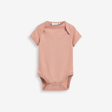 Load image into Gallery viewer, Dusky Pink Baby 5 Pack Essential Short Sleeve Bodysuits (0mths-18mths) - Allsport