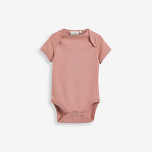 Load image into Gallery viewer, Dusky Pink Baby 5 Pack Essential Short Sleeve Bodysuits (0mths-18mths) - Allsport