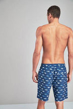 Load image into Gallery viewer, NAVY PRINT SWIM SHORTS - Allsport