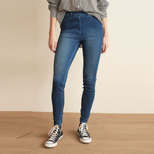 Load image into Gallery viewer, Dark Blue Jersey Denim Leggings - Allsport