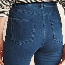 Load image into Gallery viewer, Dark Blue Jersey Denim Leggings - Allsport