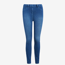 Load image into Gallery viewer, Dark Blue Jersey Denim Leggings - Allsport