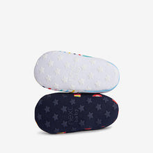 Load image into Gallery viewer, 2 Pack Navy Rainbow/Stripe Cotton Rich Baby Booties (0-18mths) - Allsport
