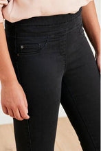 Load image into Gallery viewer, Black Super Stretch Soft Sculpt Pull-On Denim Leggings - Allsport