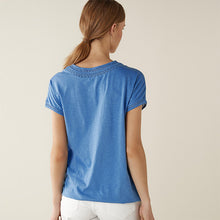 Load image into Gallery viewer, Blue Bubble Hem T-Shirt - Allsport