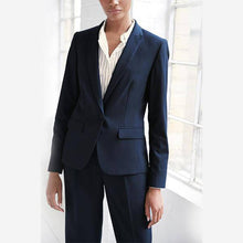 Load image into Gallery viewer, Navy Single Breasted Tailored Fit Jacket - Allsport