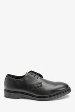 Load image into Gallery viewer, BLACK CLEATED SOLE DERBY SHOES - Allsport