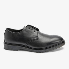 Load image into Gallery viewer, Black Cleated Sole Derby Shoes - Allsport
