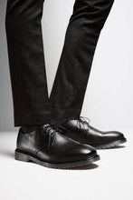 Load image into Gallery viewer, BLACK CLEATED SOLE DERBY SHOES - Allsport