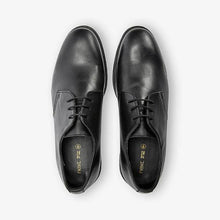 Load image into Gallery viewer, Black Cleated Sole Derby Shoes - Allsport