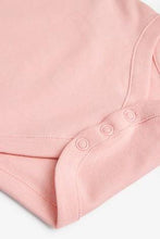 Load image into Gallery viewer, Pink/White 5 Pack GOTS Certified Organic Cotton Short Sleeve Bodysuits  (up to 18 months) - Allsport