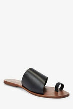 Load image into Gallery viewer, Black Toe Loop Mules - Allsport