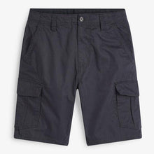 Load image into Gallery viewer, Navy Straight Fit Cotton Cargo Shorts - Allsport