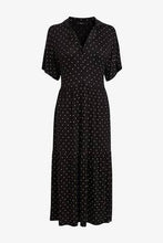 Load image into Gallery viewer, MONOCHROME SPOT TIERED MIDI DRESS - Allsport