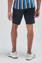 Load image into Gallery viewer, Navy Slim Pleat Stretch Chino Shorts - Allsport