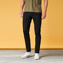 Load image into Gallery viewer, Authentic Solid Black Skinny Fit Stretch Jeans - Allsport