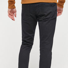 Load image into Gallery viewer, Solid Black Skinny Fit Stretch Jeans - Allsport