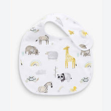 Load image into Gallery viewer, Ecru 3 Pack Organic Cotton Safari Bib - Allsport