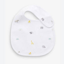 Load image into Gallery viewer, Ecru 3 Pack Organic Cotton Safari Bib - Allsport