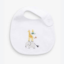 Load image into Gallery viewer, Ecru 3 Pack Organic Cotton Safari Bib - Allsport