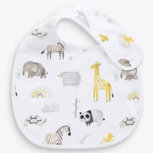 Load image into Gallery viewer, Ecru 3 Pack Organic Cotton Safari Bib - Allsport