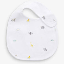 Load image into Gallery viewer, Ecru 3 Pack Organic Cotton Safari Bib - Allsport