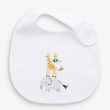 Load image into Gallery viewer, Ecru 3 Pack Organic Cotton Safari Bib - Allsport