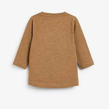 Load image into Gallery viewer, 3 Pack Long Sleeve Character Tan Safari T-Shirts (3mths-5yrs) - Allsport