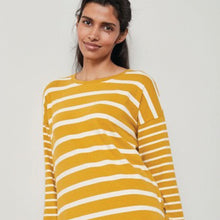 Load image into Gallery viewer, Ochre Yellow Longline Cosy Lightweight Jumper - Allsport