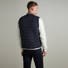 Load image into Gallery viewer, Navy Shower Resistant Tipped Gilet