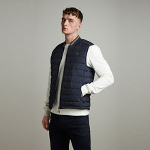 Load image into Gallery viewer, Navy Shower Resistant Tipped Gilet