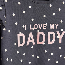 Load image into Gallery viewer, Charcoal Daddy Single Footless Baby Sleepsuit (0mths-18mths) - Allsport