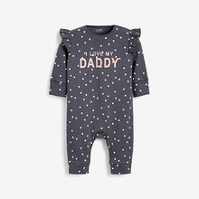 Load image into Gallery viewer, Charcoal Daddy Single Footless Baby Sleepsuit (0mths-18mths) - Allsport
