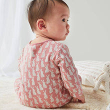 Load image into Gallery viewer, Pink 2 Pack Bunny Zip Sleepsuits (0mths-18mths) - Allsport