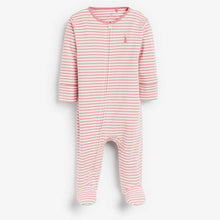 Load image into Gallery viewer, Pink 2 Pack Bunny Zip Sleepsuits (0mths-18mths) - Allsport