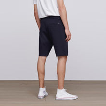 Load image into Gallery viewer, Navy Straight Fit Zip Pocket Jersey Shorts
