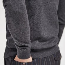 Load image into Gallery viewer, Charcoal Crew Neck Cotton Rich Jumper - Allsport