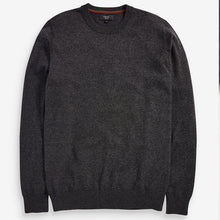 Load image into Gallery viewer, Charcoal Crew Neck Cotton Rich Jumper - Allsport