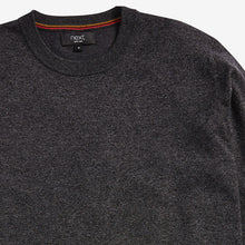 Load image into Gallery viewer, Charcoal Crew Neck Cotton Rich Jumper - Allsport