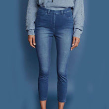 Load image into Gallery viewer, Dark Blue Jersey Cropped Leggings - Allsport