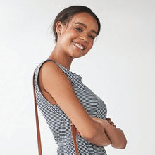 Load image into Gallery viewer, NAVY STRIPE TEE DRES - Allsport