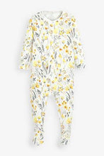 Load image into Gallery viewer, Ochre 3 Pack Floral Sleepsuits (up to 18 months) - Allsport