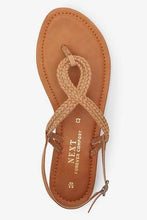 Load image into Gallery viewer, Tan Forever Comfort® Double Plait Toe Thong Sandals - Allsport