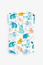 Load image into Gallery viewer, Ecru Watercolour Elephant Romper (up to 18 months) - Allsport