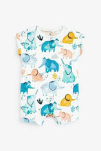 Load image into Gallery viewer, Ecru Watercolour Elephant Romper (up to 18 months) - Allsport