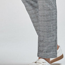 Load image into Gallery viewer, Grey Tapered Slim Fit Check Chinos - Allsport