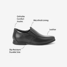 Load image into Gallery viewer, Black Leather Formal Loafers (Older Boys) - Allsport