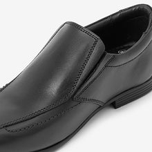 Load image into Gallery viewer, Black Leather Formal Loafers (Older Boys) - Allsport