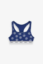 Load image into Gallery viewer, Red/Navy 3 Pack Slogan Racer Back Crop Tops - Allsport