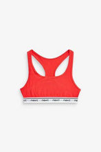 Load image into Gallery viewer, Red/Navy 3 Pack Slogan Racer Back Crop Tops - Allsport